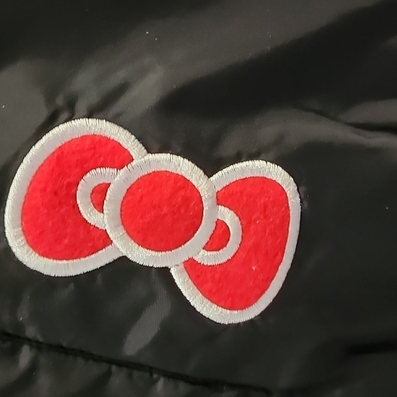 New RARE HTF Torrid X Hello Kitty Patch Bomber Jacket Size 2 Torrid (18/20)  2X - Picture 11 of 16